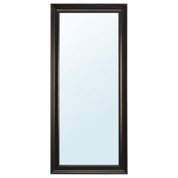 Зеркало, черно-коричневый 74x165 см IKEA ХЕМНЭС 803.692.11 - фото 1