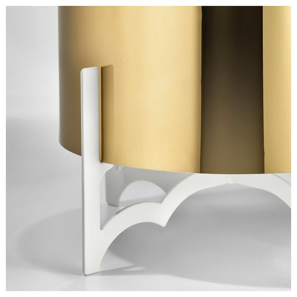 Кашпо с держателем ВИНТЕР 2018, золотой (15 см) - фото 4