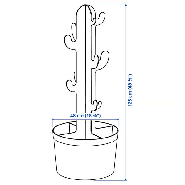 IKEA, дополнительный ракурс - схема-чертеж с размерами