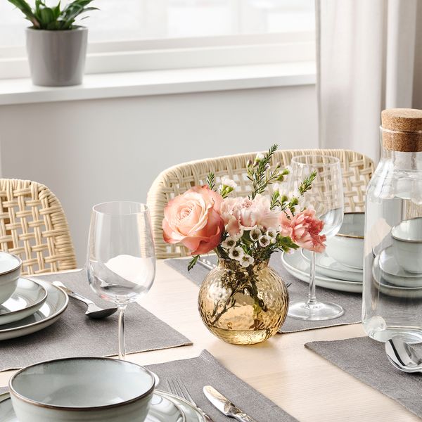 Ваза, 10 см, с рисунком, коричневый IKEA KONSTFULL КОНСТФУЛЛ 905.515.68 - фото 4