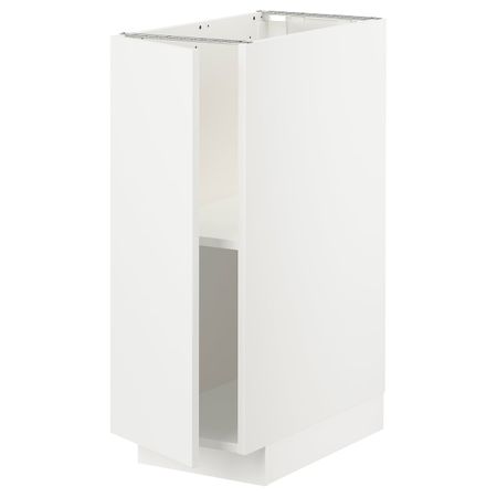 Напольный шкаф с полками, белый/Хэггеби белый 30x60 см IKEA METOD МЕТОД 493.012.52