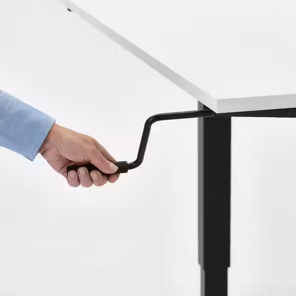 TROTTEN Стол/трансф - белый/антрацит 120x70 см - фото 3