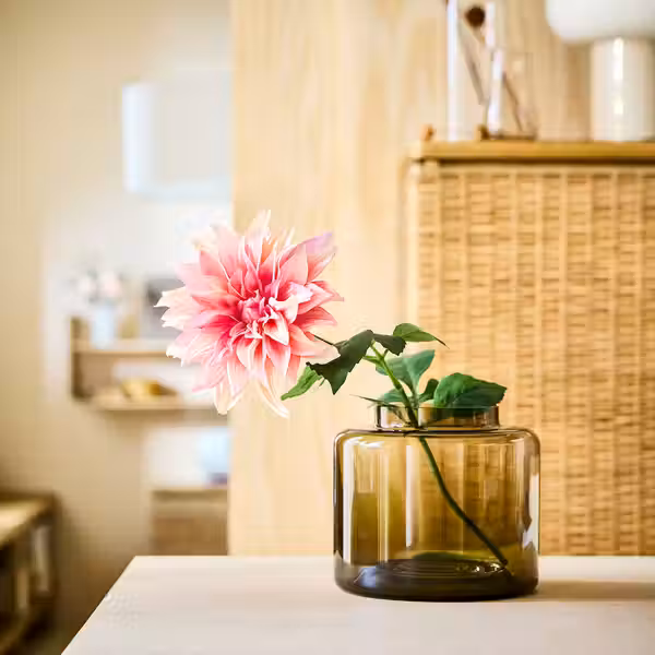 SMYCKA Цветок искусственный - д/дома/улицы Георгин/розовый 65 см - фото 2