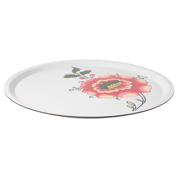 Поднос ИНБЬЮДАНДЕ, цветок, квадраты (43 см) - фото 1