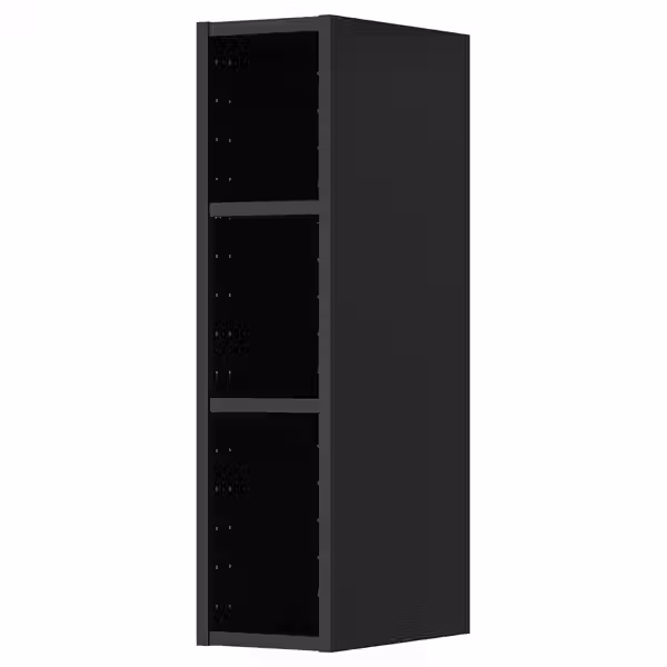 METOD Каркас навесного шкафа - черно-серый 20x37x80 см - схема-чертеж с размерами