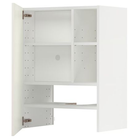 METOD Навесной шкаф д/вытяжки/полка/дверь - белый/Veddinge белый 60x80 см