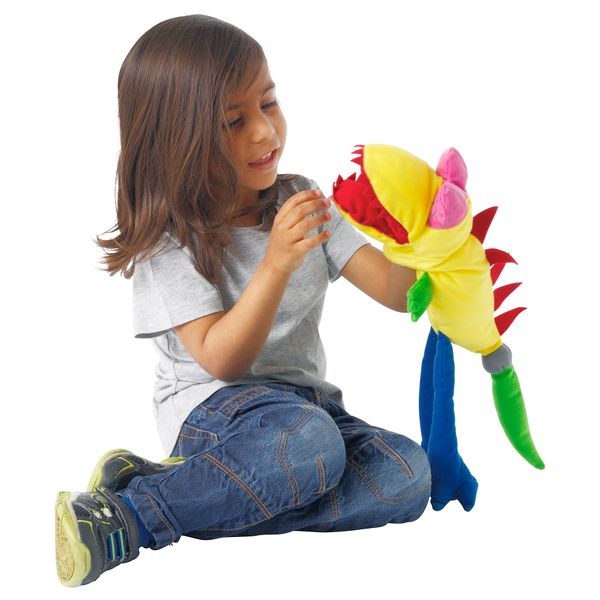 Кукла перчаточная САГОСКАТТ, монстр, желтый - фото 2