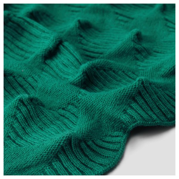 Плед ИКЕА ПС 2017, зеленый (95x160 см) - фото 2