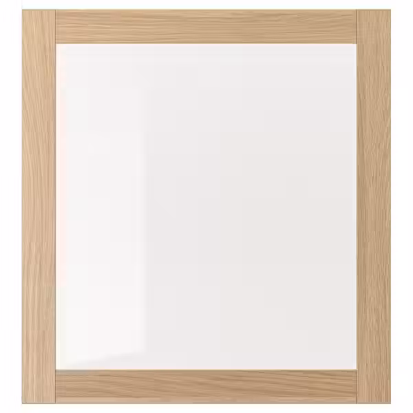 SINDVIK Стеклянная дверь - под беленый дуб/прозрачное стекло 60x64 см - фото 1