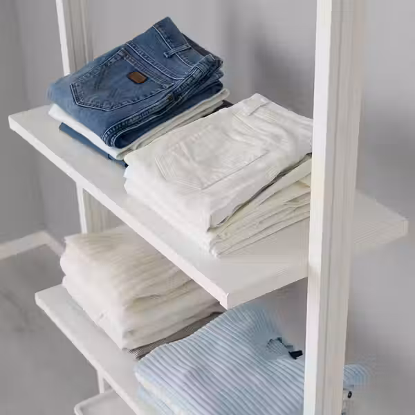 ELVARLI Полка - белый 80x36 см - схема-чертеж с размерами