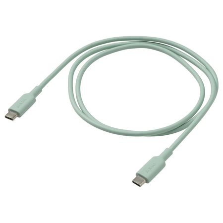 SITTBRUNN Кабель USB-C–USB-C - светло-зеленый 1.0 м