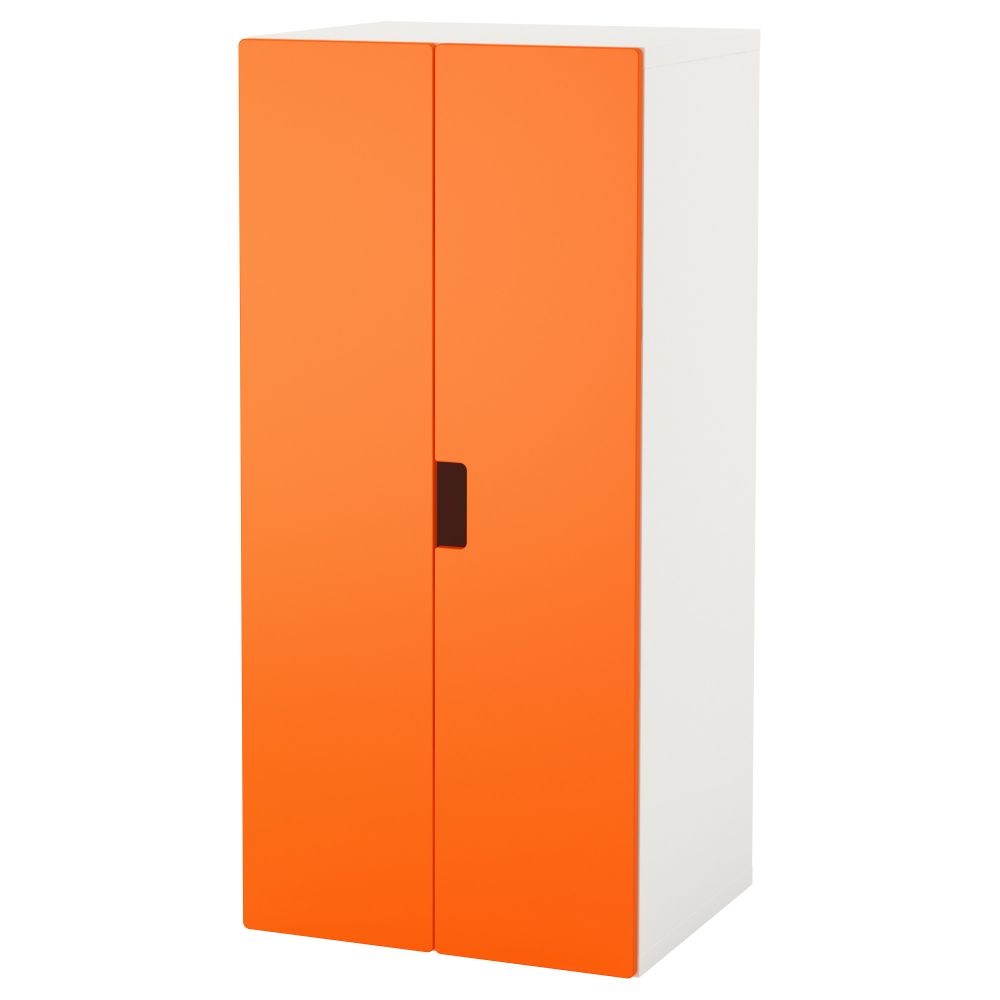 Комбинация для хранения с дверцами СТУВА, белый, оранжевый (60x50x128 см) - фото 1