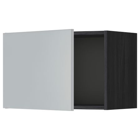 Шкаф навесной МЕТОД, черный, Веддинге серый