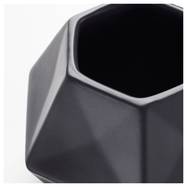 Ваза ЛИВСЛОНГ, серый (8 см) - схема-чертеж с размерами