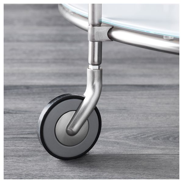 Журнальный стол СТРИНД, белый, никелированный (75 см) - схема-чертеж с размерами