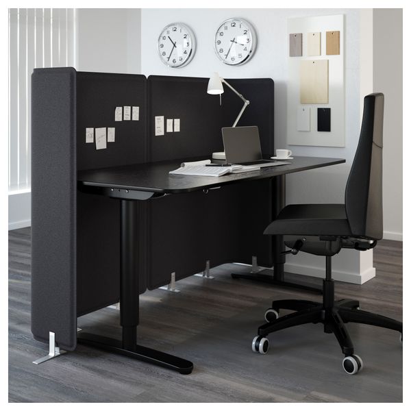 Стол-трансформер для приемной БЕКАНТ, черно-коричневый, черный (160x80 120 см) - фото 2
