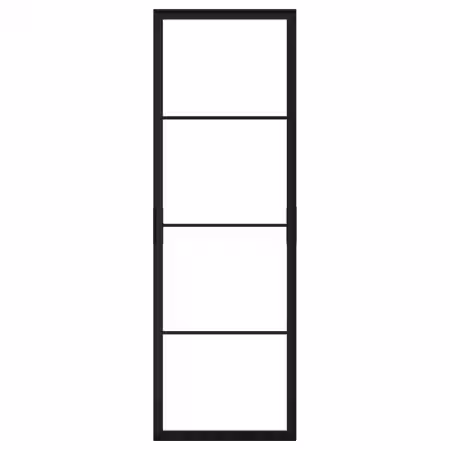 SKYTTA Рама раздвижной двери - чёрный 77x231 см