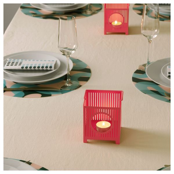 Фонарь для греющей свечи БЕМАННА, розовый (11 см) - фото 3