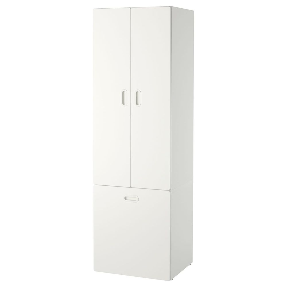 Гардероб с отделением для/игрушек, белый/белый 60x50x192 см IKEA СТУВА / ФРИТИДС 592.796.65 - фото 1