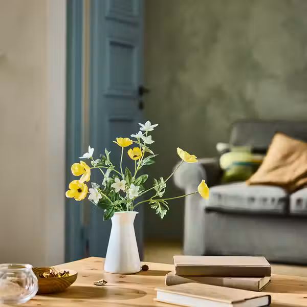 SMYCKA Цветок искусственный - д/дома/улицы лютик/желтый 63 см - фото 3