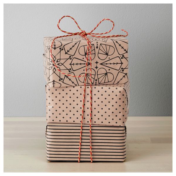 Рулон оберточной бумаги ВИНТЕР 2016, естественный, черный (3x0.7 м) - фото 2