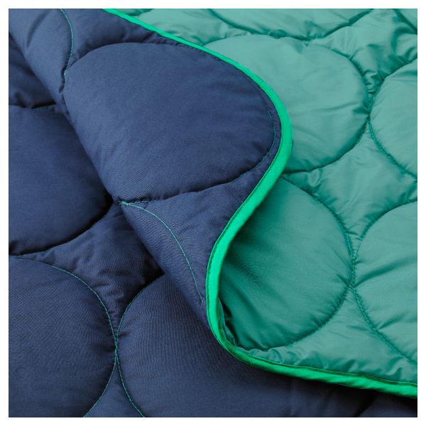 Спальный мешок ИКЕА ПС 2017, зеленый, темно-синий (160x200 см) - схема-чертеж с размерами