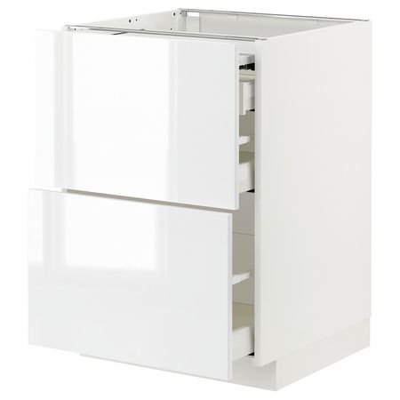 METOD / MAXIMERA Напольный шкаф с выдвиж панелью/3ящ