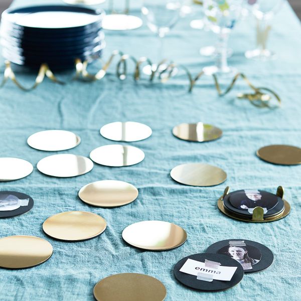 Подставки и держатель, желтая медь 8.5 см 6 шт IKEA GLATTIS ГЛАТТИС 503.501.09 - схема-чертеж с размерами