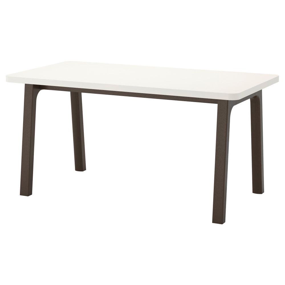 Стол РЮДЕБЭКК, белый, Вэстано темно-коричневый (150x78 см) - схема-чертеж с размерами