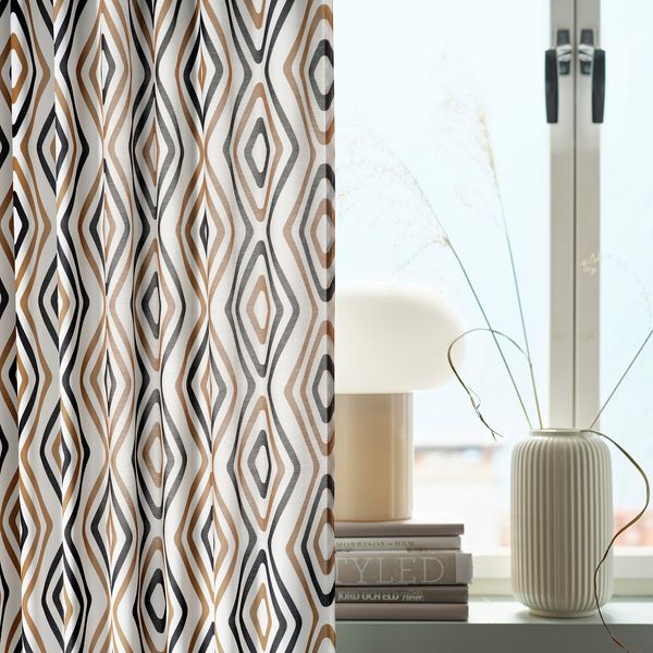 Гардины, 2 шт., разноцветный, 145x300 см IKEA ÄNGSKOVALL 505.785.22 - фото 4