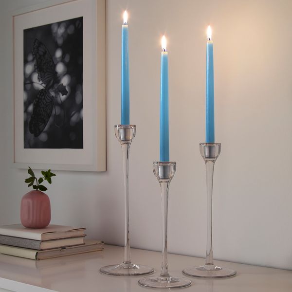 Неароматическая свеча КЛОКХЕТ, синий (25 см) - схема-чертеж с размерами