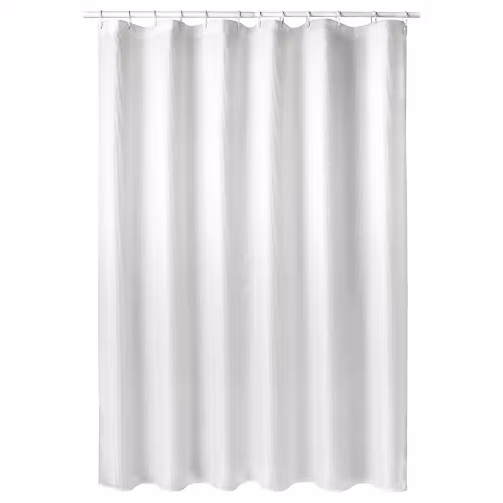 BORSTALOE БОРСТАЛОЭ Штора для ванной - белый 180x200 см - фото 1