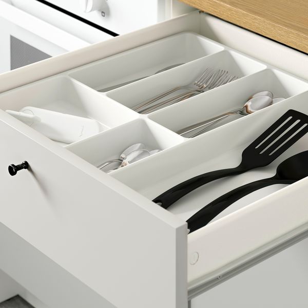 Напольный шкаф с дверцами и ящиком, серый, 180 см IKEA KNOXHULT КНОКСХУЛЬТ 203.267.95 - фото 4