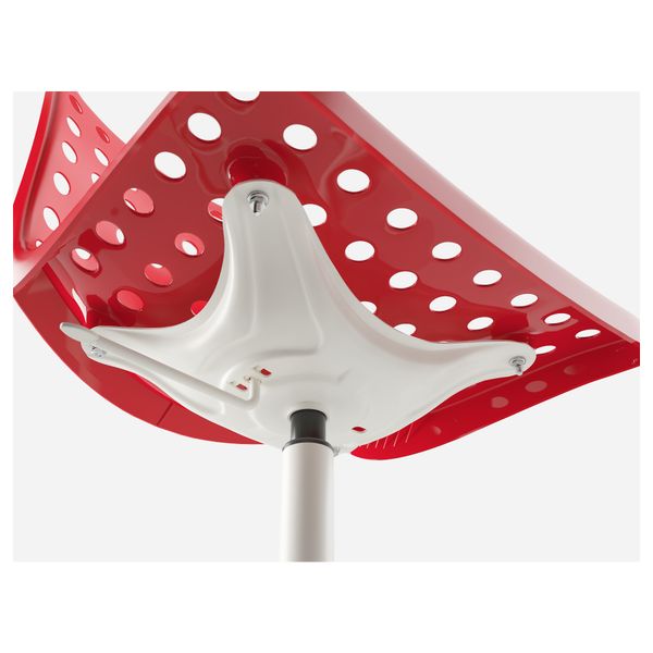 Рабочий стул СКОЛБЕРГ / СПОРРЕН, красный, белый - фото 6