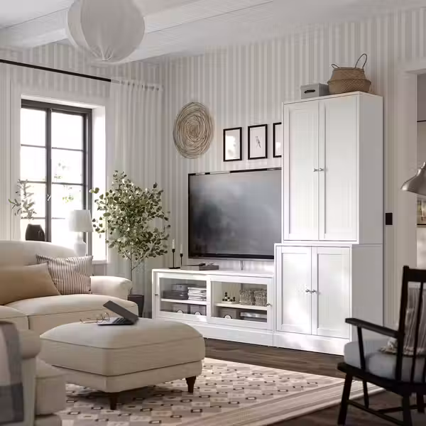 HAVSTA Шкаф для ТВ, комбинация - белый 241x47x212 см - фото 2