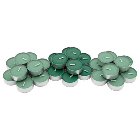 Свеча греющая ароматическая СИНЛИГ, темно-зеленый, Зимние яблоки