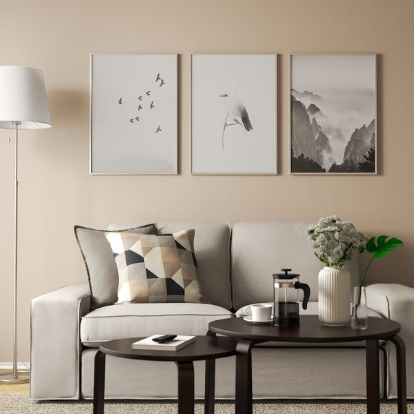 Постер, Птица на ветке 50x70 см IKEA BILD БИЛЬД 504.914.68 - схема-чертеж с размерами