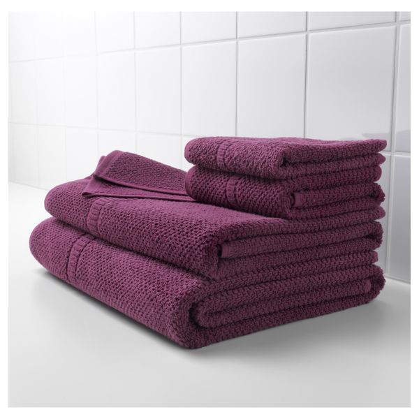 Полотенце ФРЭЙЕН, темно-сиреневый (30x50 см) - схема-чертеж с размерами