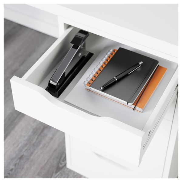 Стол ЛИННМОН / АЛЕКС, белый (120x60 см) - схема-чертеж с размерами