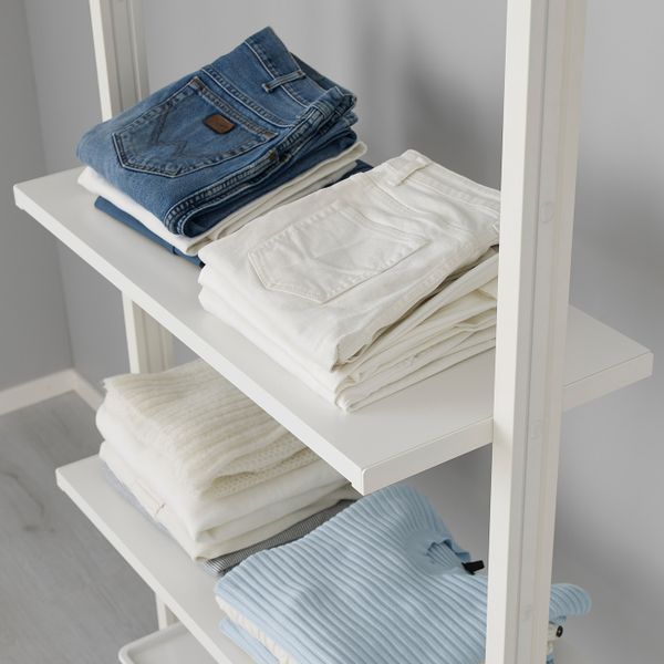 Полка, белый 80x36 см IKEA ELVARLI ЭЛВАРЛИ 503.692.41 - схема-чертеж с размерами