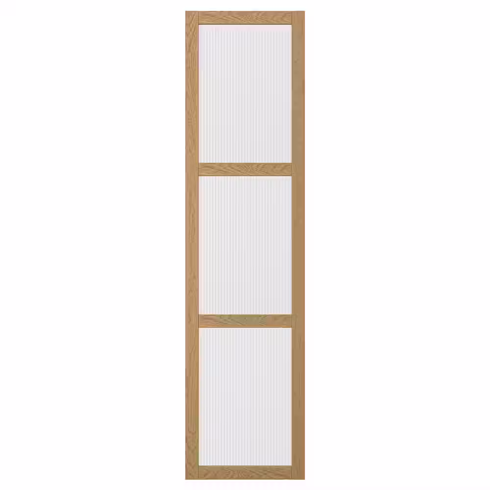 TONSTAD Дверца с петлями - дубовый шпон/стекло 50x195 см - фото 1