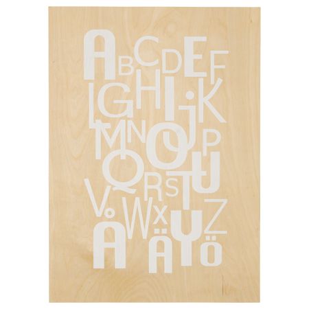 Картина ЛОКАБРУНН, Шведский алфавит (50x70 см)