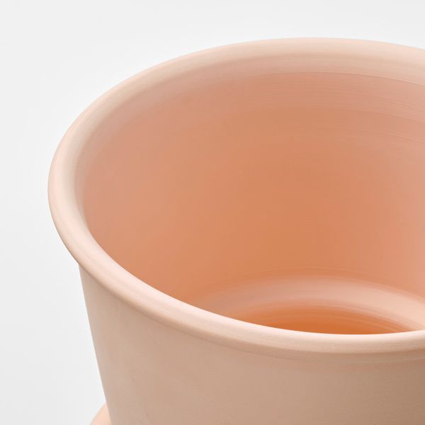 Горшок цветочный с поддоном, для дома, улицы терракота 15 см IKEA MUSKOTBLOMMA МУСКОТБЛОММА 404.548.95 - схема-чертеж с размерами