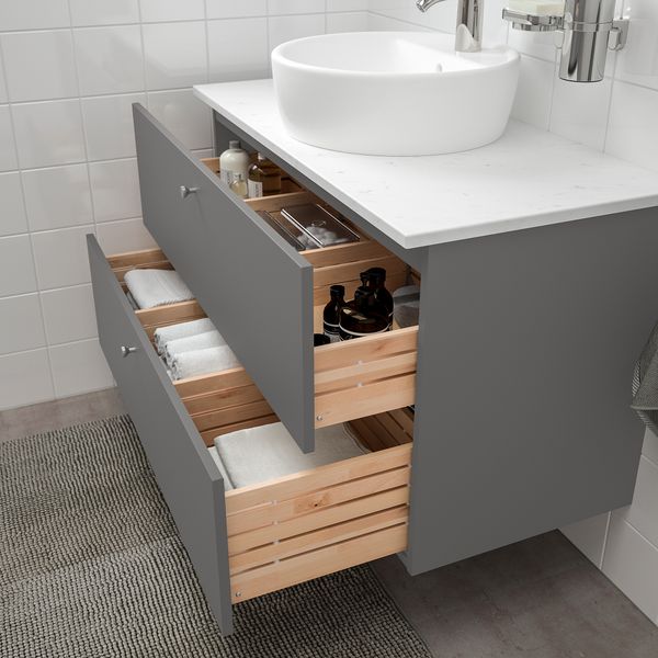 Шкаф под раковину, столешница 45, раковина, 102x49x74 cm IKEA GODMORGON ГОДМОРГОН, TOLKEN ТОЛКЕН, TÖRNVIKEN ТОРНВИКЕН 993.385.16 - фото 4