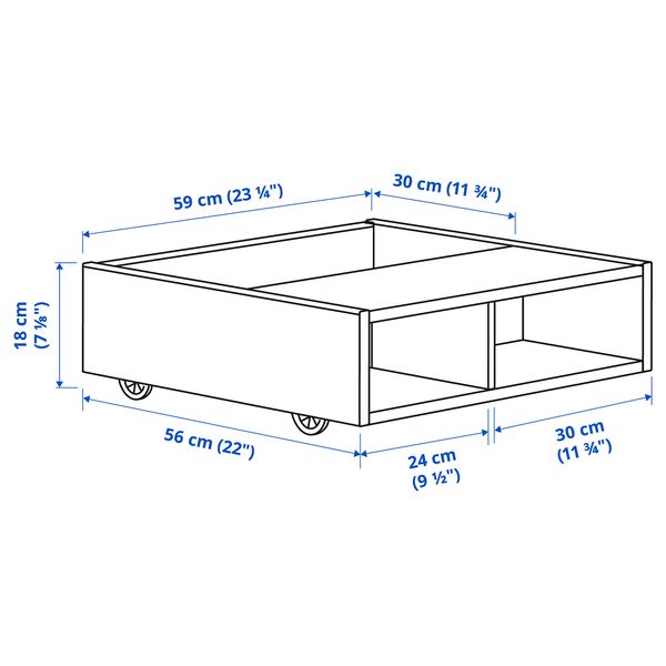 IKEA, дополнительный ракурс - схема-чертеж с размерами