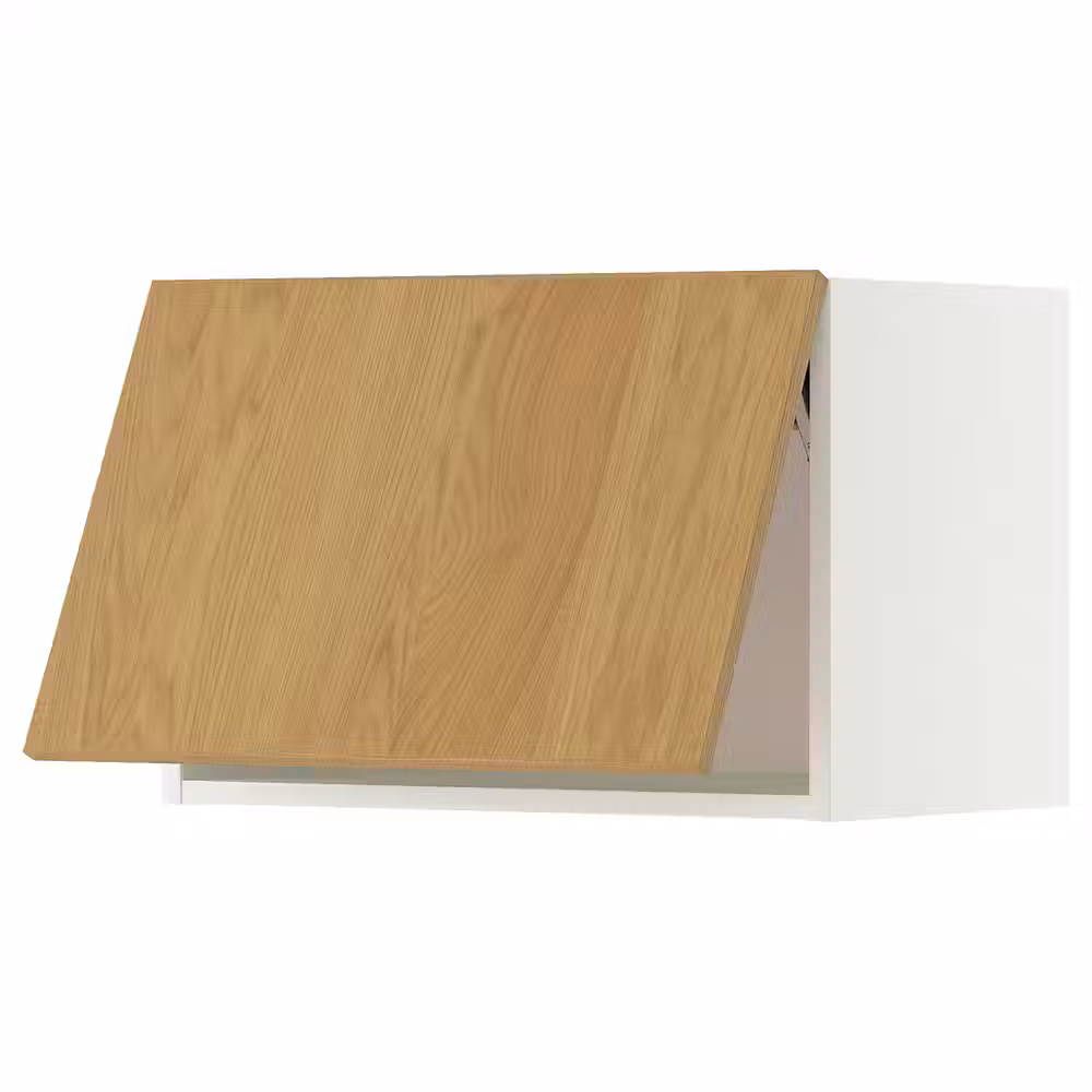 METOD Горизонтальный навесной шкаф - белый/Sinarp дубовый шпон 60x40 см - фото 1