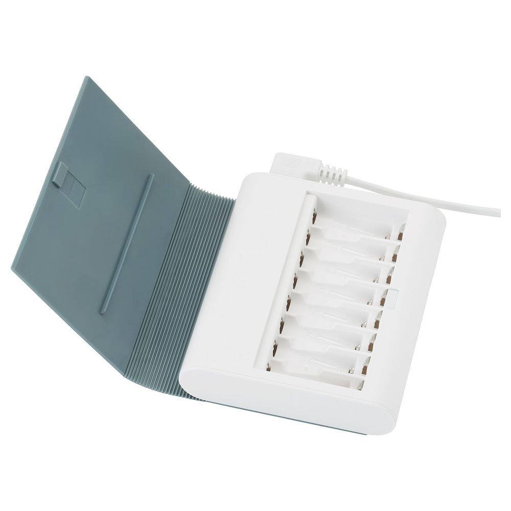 Зарядное устройство с отделением, серо-зеленый IKEA TJUGO ЧУГУ 904.351.78 - фото 1