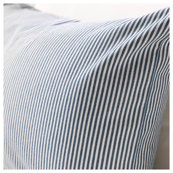 Чехол на подушку РЕМВАЛЛЕН, синий, белый (40x65 см) - фото 2