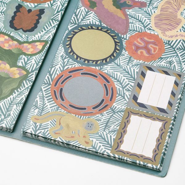 Папка с наклейками, разноцветный/мир животных IKEA ИЛЛБАТТИНГ 404.576.86 - фото 3