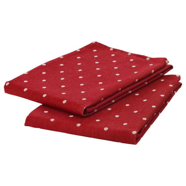 Полотенце кухонное ВИНТЕР 2018, красный, белый точечный (50x70 см) - фото 3